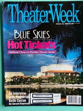 Florida's Theater Scene Theater Week Magazine January 31  1994 - Address Label